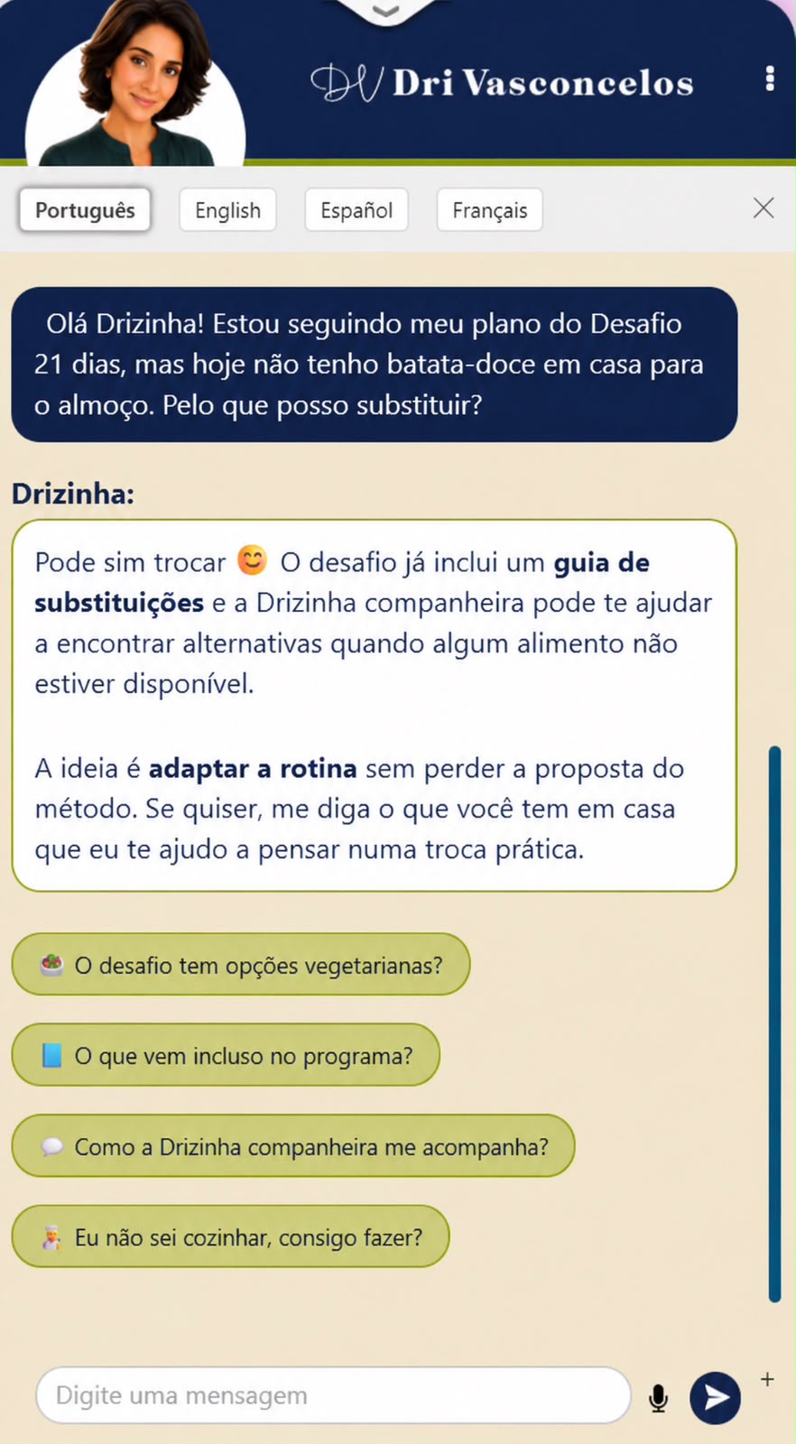 Drizinha, assistente virtual